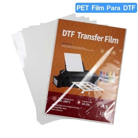 Film DTF A4, 100 láminas PET de despegue en caliente Vision