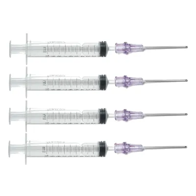 4 seringues de recharge d'encre de 12 ml avec 4 aiguilles 16G de 4 cm
