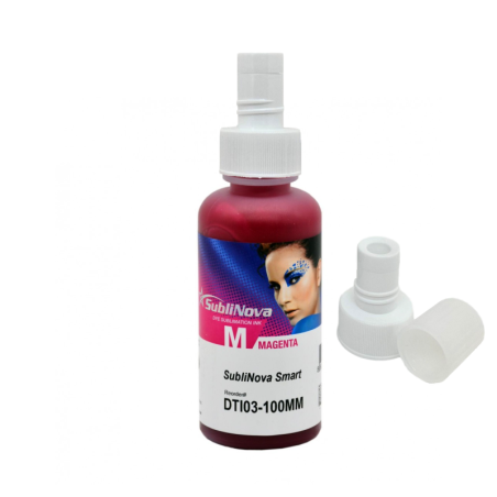 Tinta magenta de sublimación SubliNova Smart InkTec, botella de 100 ml y tapón para EcoTank y SC