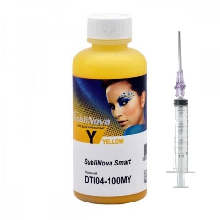Encre à sublimation pour CISS et cartouches rechargeables, SubliNova Smart InkTec, flacons de 100 ml jaune