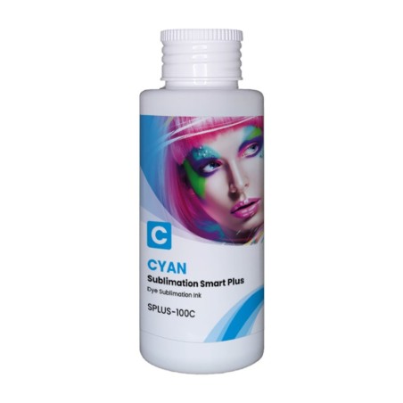 Tinta de sublimación Smart Plus de GlopInk, botellas de 100 ml cian