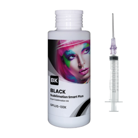 Tinta de sublimação para CISS e cartuchos recarregáveis, Smart Plus da GlopInk, frascos de 100 ml preto
