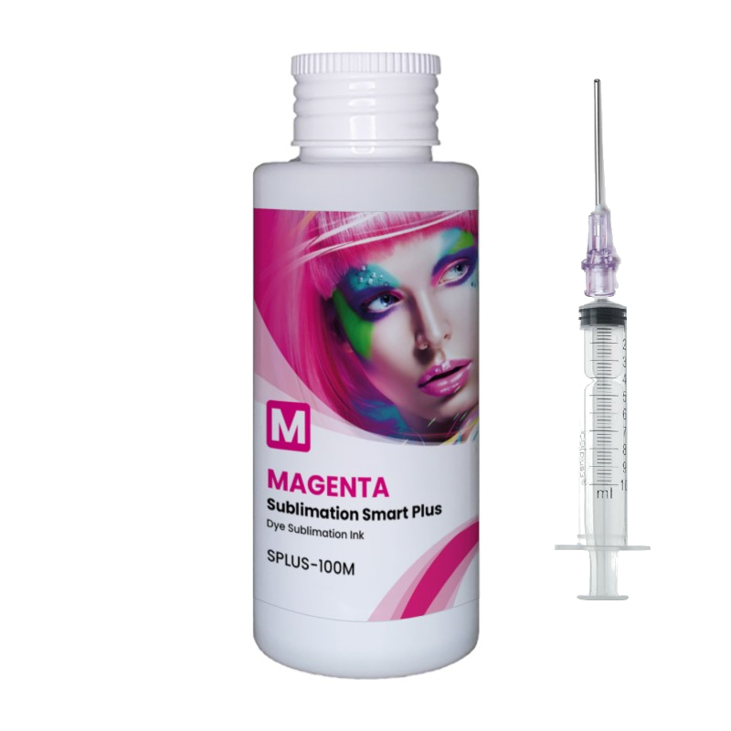 Encre à sublimation pour CISS et cartouches rechargeables, Smart Plus de GlopInk, flacons de 100 ml magenta