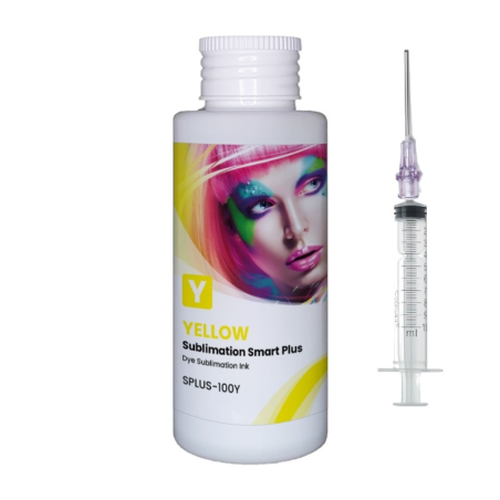 Tinta de sublimación para CISS y cartuchos recargables, Smart Plus de GlopInk, botellas de 100 ml amarillo