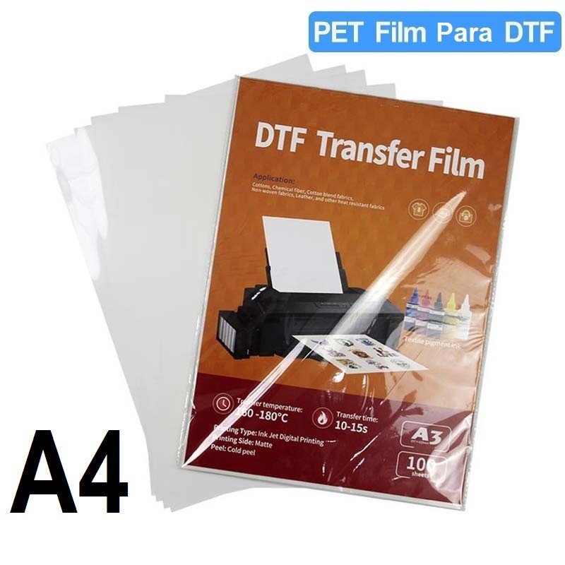Film DTF, 100 feuilles Vision, décollage pelé ou chaud, taille A4