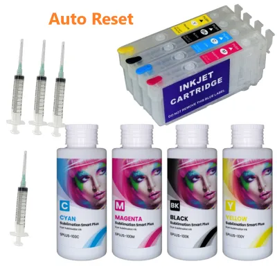 405XL cartuchos recargables y 4 tintas de sublimación para Epson WF-7310, WF-7840, WF-3820