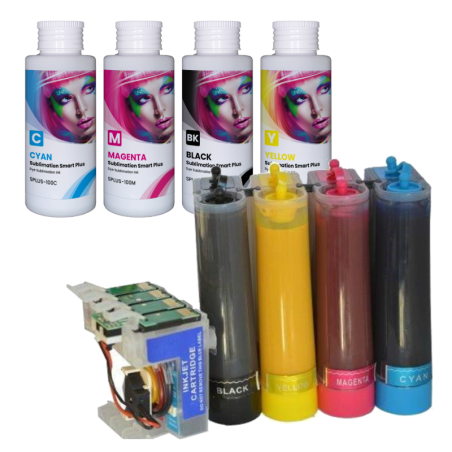 603XL CISS lleno de tinta sublimación para Epson XP-2150, WF-2820, WF-2810, XP-2100, XP-3100