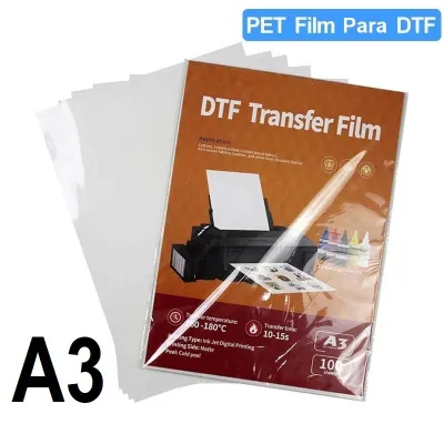 Film transfert DTF A3, 100 feuilles PET à décollement à chaud Vision 2