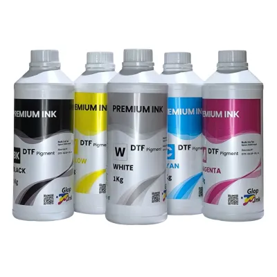 Tintas DTF GlopInk 5 botellas de 1 litro 2