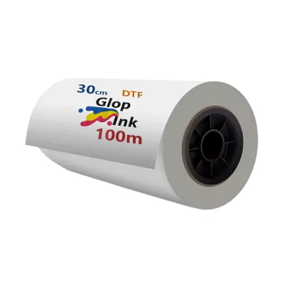 Film transfert DTF bobine 30 cm x 100 m, rouleau PET décollage à chaud GlopInk 2