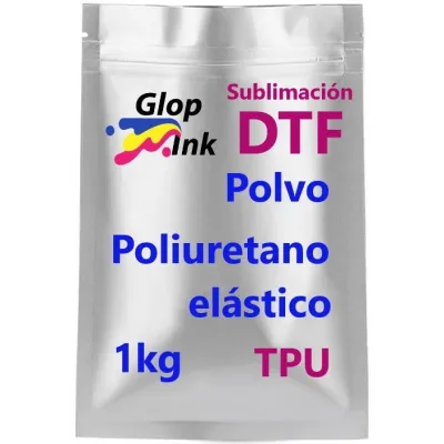Polvo DTF termoadhesivo de poliuretano elástico, 1Kg