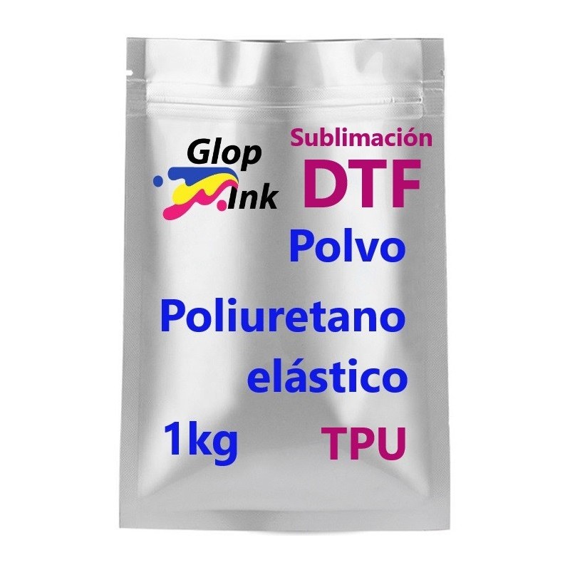 Pó DTF termoadesivo de tratamento para transferência de poliuretano elástico, 1 kg