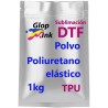 Pó DTF termoadesivo de tratamento para transferência de poliuretano elástico, 1 kg