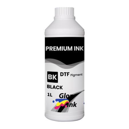 Encre DTF GlopInk, Bouteille de 1 kg. Encre DTF noir