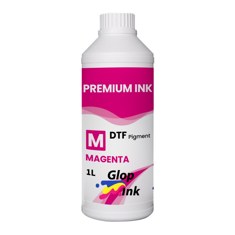 Encre DTF GlopInk, Bouteille de 1 kg. Encre DTF Magenta