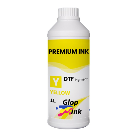 Tinta DTF GlopInkGarrafa de 1 kg. Tinta DTF amarelo