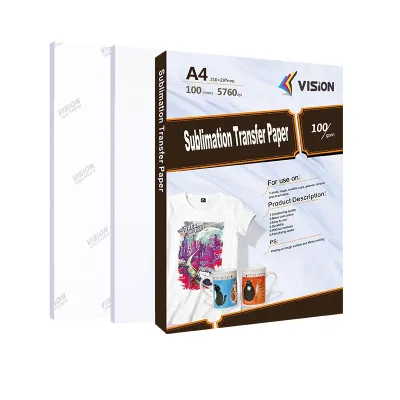 Papier sublimation séchage moyen Vision 100 feuilles A4