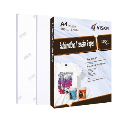 Papel de sublimación de secado medio Vision 100 hojas A4