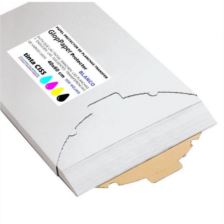 Papier protecteur siliconé blanc 40 x 60 cm 500 feuilles