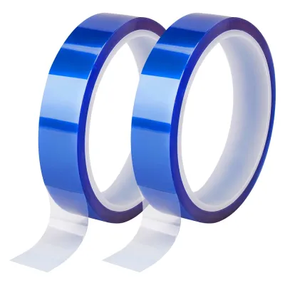 Ruban adhésif thermique PET bleu, 33 mètres x 12 mm