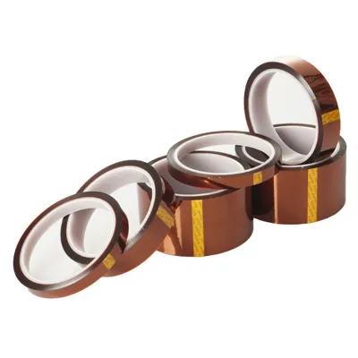 Cinta adhesiva térmica Kapton marrón, 33 metros x 10 mm 2