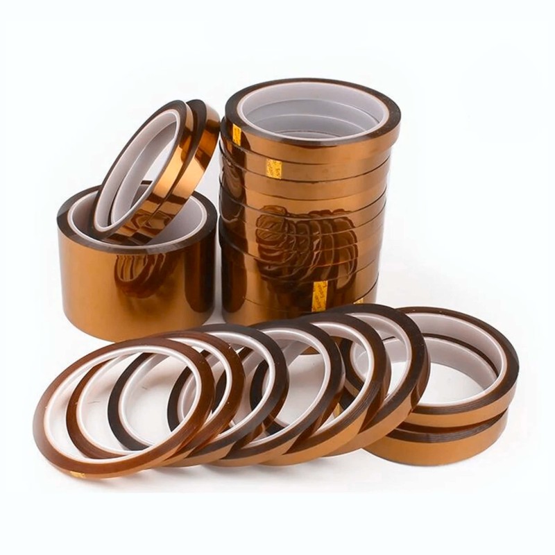 Cinta térmica Kapton marrón 10 mm