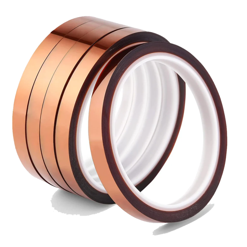 Cinta adhesiva Kapton marrón, 33 metros x 10 mm