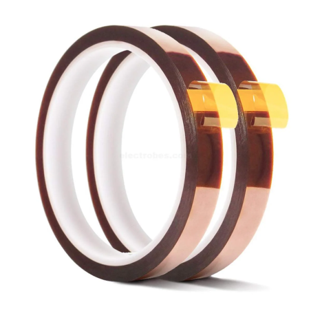 Ruban adhésif thermique Kapton brune, 33 mètres x 10 mm