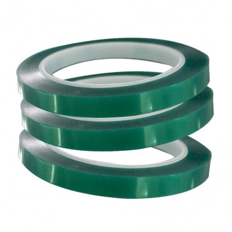 Cinta adhesiva térmica verde, 33 metros x 5 mm