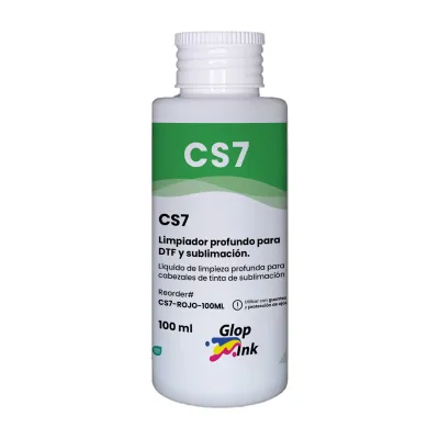 Liquide CS7 pour nettoyage en profondeur des têtes d'impression DTF et à sublimation, 100 ml 2