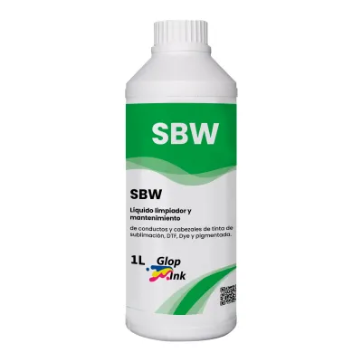 Limpador SBW para manutenção de impressoras DTF e de sublimação, 1 litro