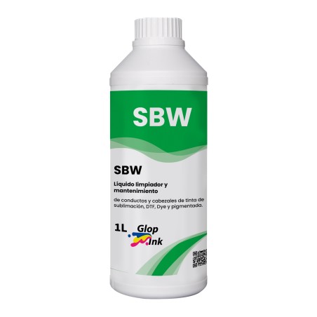Nettoyant SBW pour l'entretien des imprimantes DTF et à sublimation, 1 litre