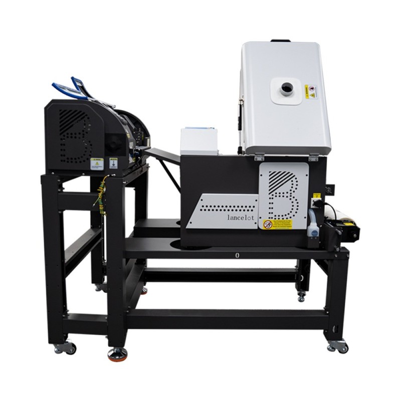 Agitador de poeira com forno de cura DTF Lancelot W30 completo com móveis e impressoras