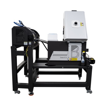 Agitador de poeira com forno de cura DTF Lancelot W30 completo com móveis e impressoras