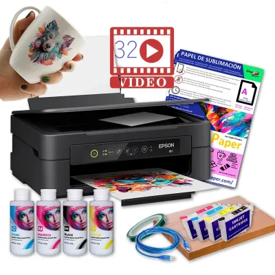 Impresora de sublimación Epson A4 completa en kit de cartuchos y perfil ICC