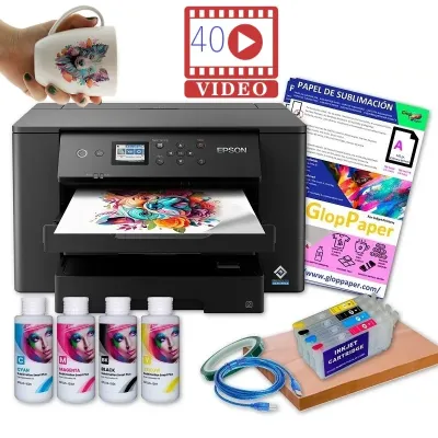 Impresora de sublimación Epson A3 completa en kit de cartuchos y perfil ICC
