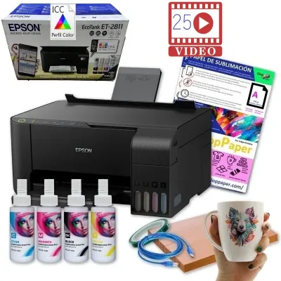 Impressora de sublimação Epson EcoTank A4 completa (com scanner) com perfil ICC
