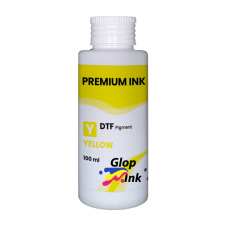 Encre jaune DTF GlopInk, 100 ml bouteille