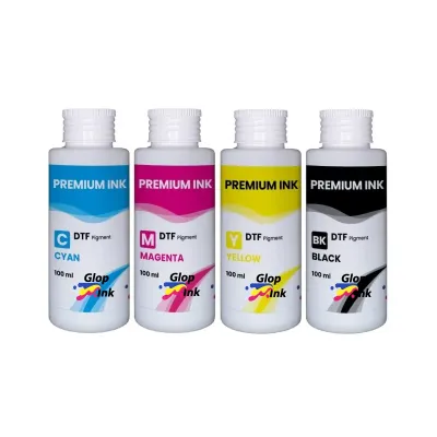Tintas DTF GlopInk 4 botellas de 100 ml