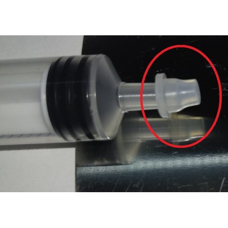 Seringue de 12 ml avec embout en caoutchouc pour nettoyer les têtes et purger le CISS