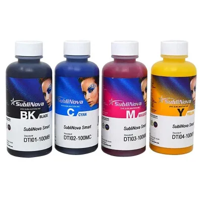 Tinta de sublimação SubliNova Smart da InkTec, frascos de 100 ml 2