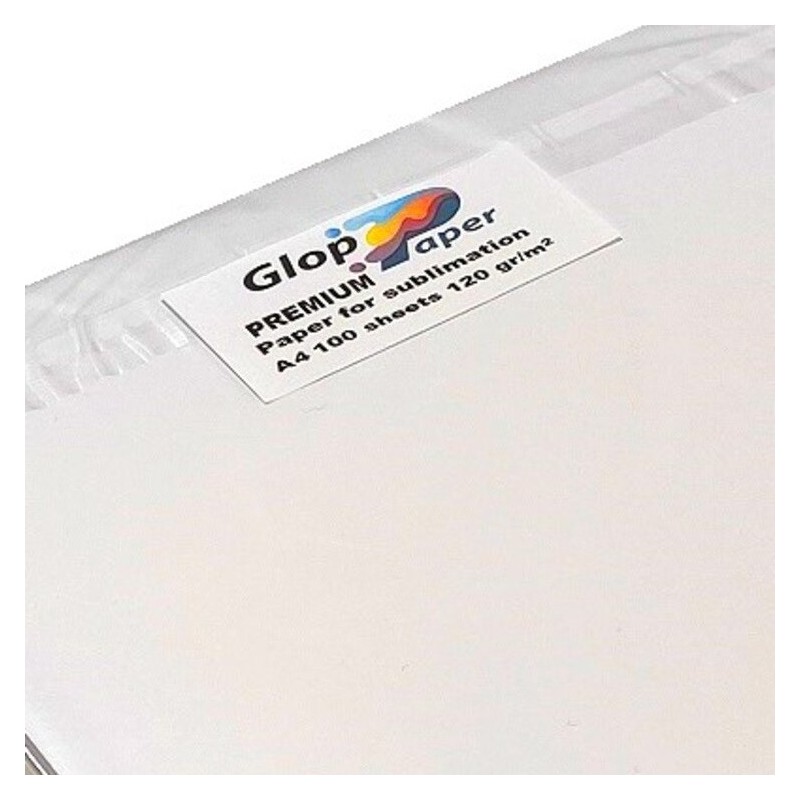 Papel sublimación de secado rápido GlopPaper 100 hojas A3