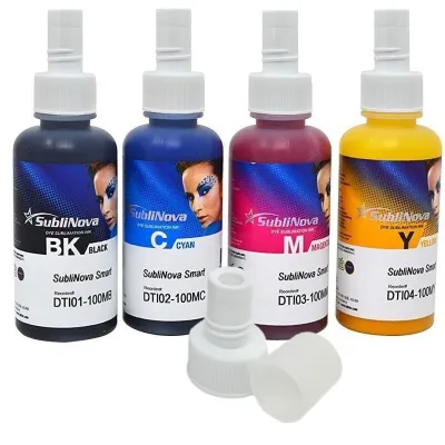 Tinta de sublimação para EcoTank, SubliNova Smart InkTec, frascos de 100 ml
