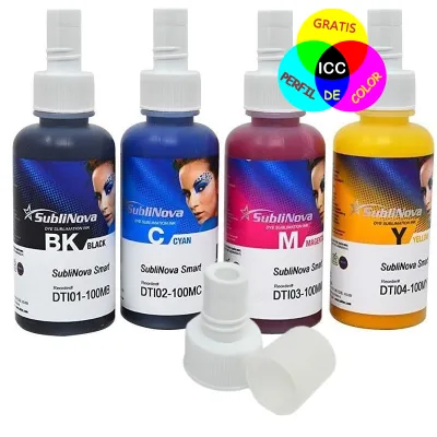 Encre à sublimation pour EcoTank, SubliNova Smart InkTec, flacons de 100 ml 2