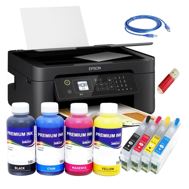 Imprimante A4 pigmentée à cartouches rechargeables